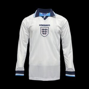 Camiseta Inglaterra 1996 Local Retro Manga Larga