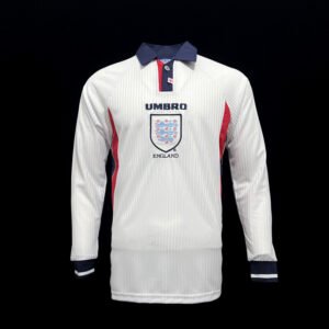 Camiseta Inglaterra 1998 Local Retro Manga Larga