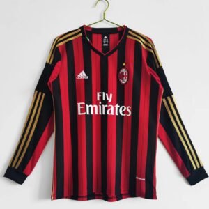Camiseta AC Milan 2013-14 Local Retro Manga Larga