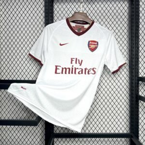 Camiseta Arsenal 2007-08 Tercera Equipacion Retro Blanca
