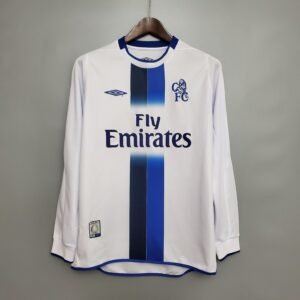 Camiseta Chelsea 2003-05 Visitante Retro Manga Larga