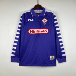 Camiseta Fiorentina 1998 Local Retro Manga Larga