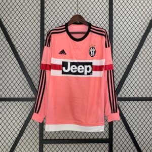 Camiseta Juventus 2015-16 Visitante Retro Manga Larga