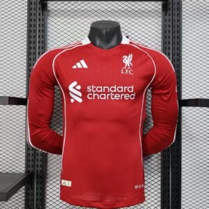 Camiseta Liverpool 2025-26 Local Jugador Manga Larga
