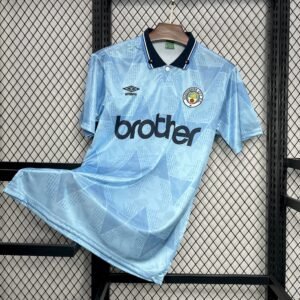 Camiseta Manchester City 1989-91 Local Retro