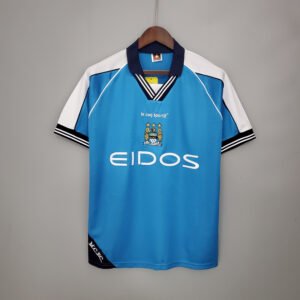 Camiseta Manchester City 1999-01 Local Retro