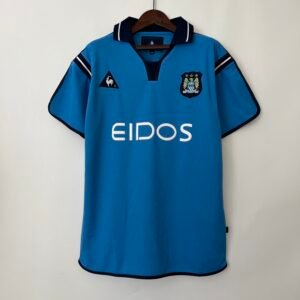 Camiseta Manchester City 2001-02 Local Retro