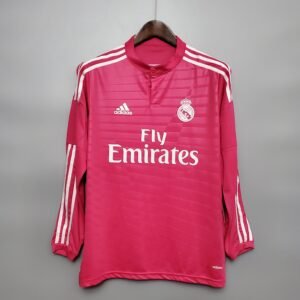 Camiseta Real Madrid 2014-15 Visitante Retro Manga Larga