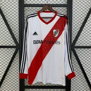 Camiseta River Plate 2013-14 Local Retro Manga Larga
