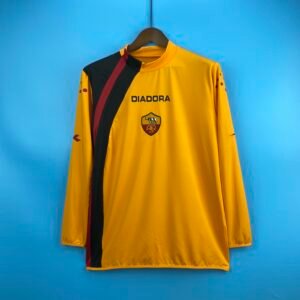 Camiseta Roma 2005-06 Local Retro Manga Larga