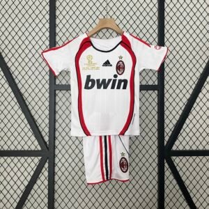 Camiseta AC Milan 2006-07 Visitante Retro Niño