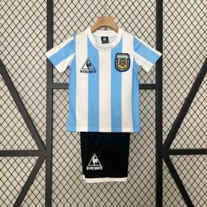 Camiseta Argentina 1986 Local Retro Niño