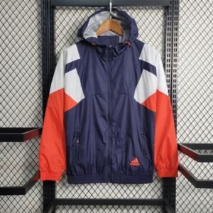 Cortavientos Adidas Azul Naranja