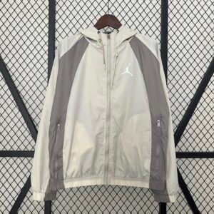 Cortavientos Jordan 2024 Blanca Gris