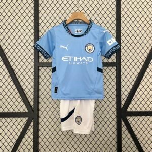 Camiseta Manchester City 2024-25 Local Fan Niño