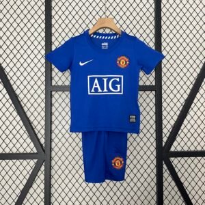 Camiseta Manchester United 2007-08 Tercera Equipacion Retro Niño